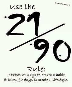 21 90 rule habits success